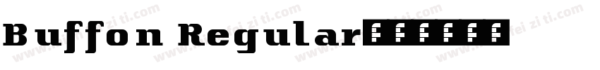 Buffon Regular字体转换